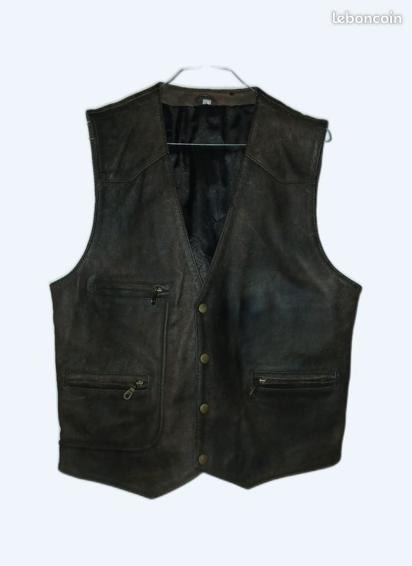 Boléro Gilet Cuir Biker Homme Gilet Cuir Biker Boléro Cute Vêtements