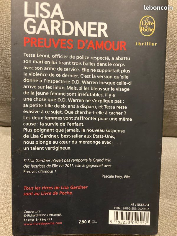 Preuves D’Amour Lisa Gardner (image 2)