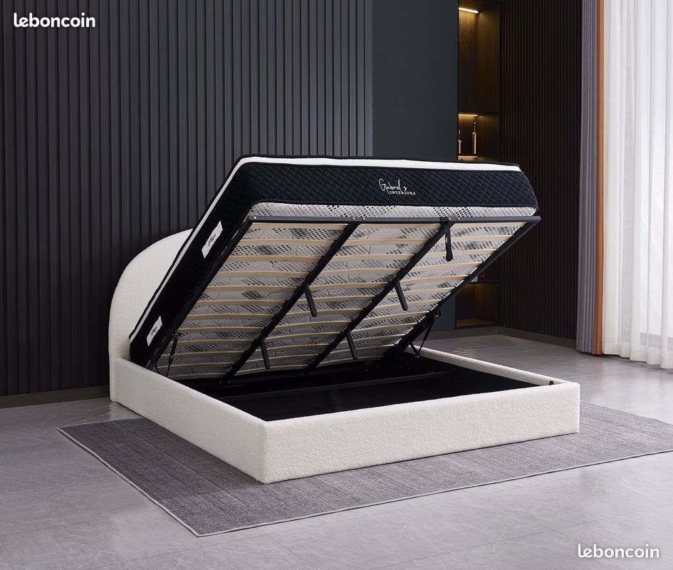 LIT Valentina DOUDOU COFFRE 140X190 /160X200 /180X200 (image 2)