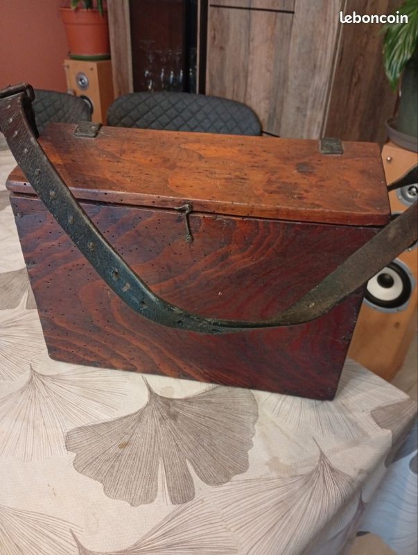 Sacoche écolier Vintage Labourier Paris - Cartable Ancien En Cuir Vert, Fabriqué En France