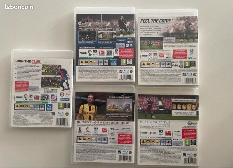 Lot de jeux FIFA 13, 14, 15, 16 17 , PlayStation 3 (image 2)