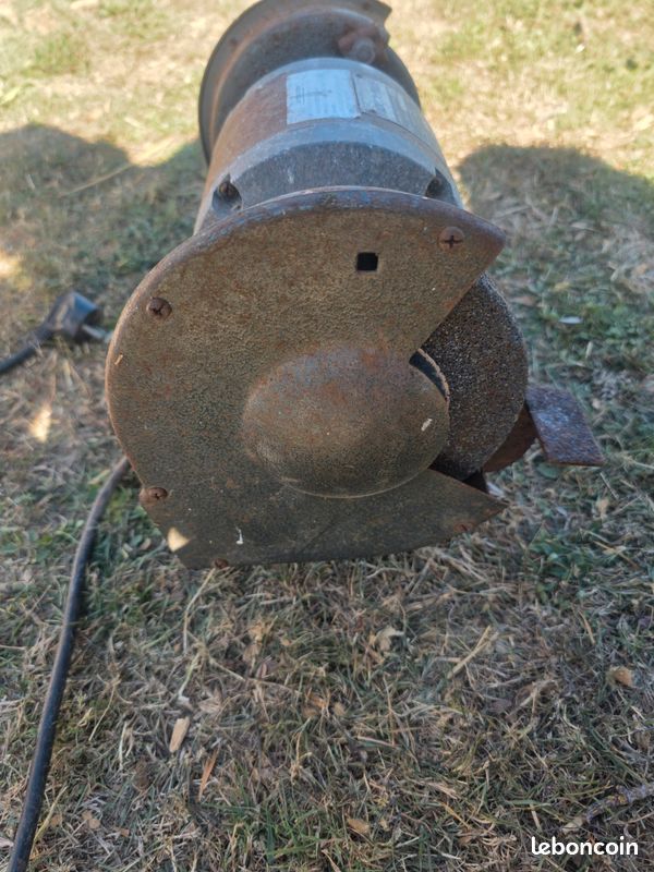 Touret à meuler 370W – fonte – 150mm – fonctionne (image 5)