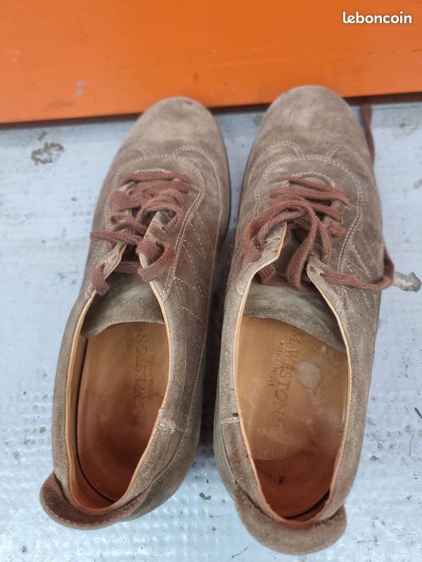 Chaussures à lacets J.M.Weston daim (image 9)
