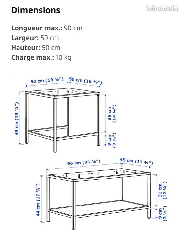 🚨 Déménagement Table base Vittsjö (image 6)