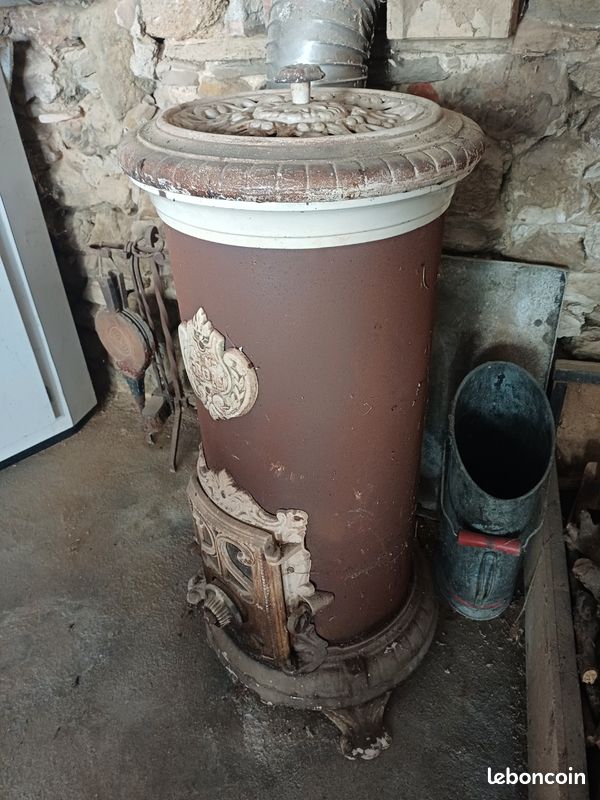 Poele a bois ancien GODIN (image 3)