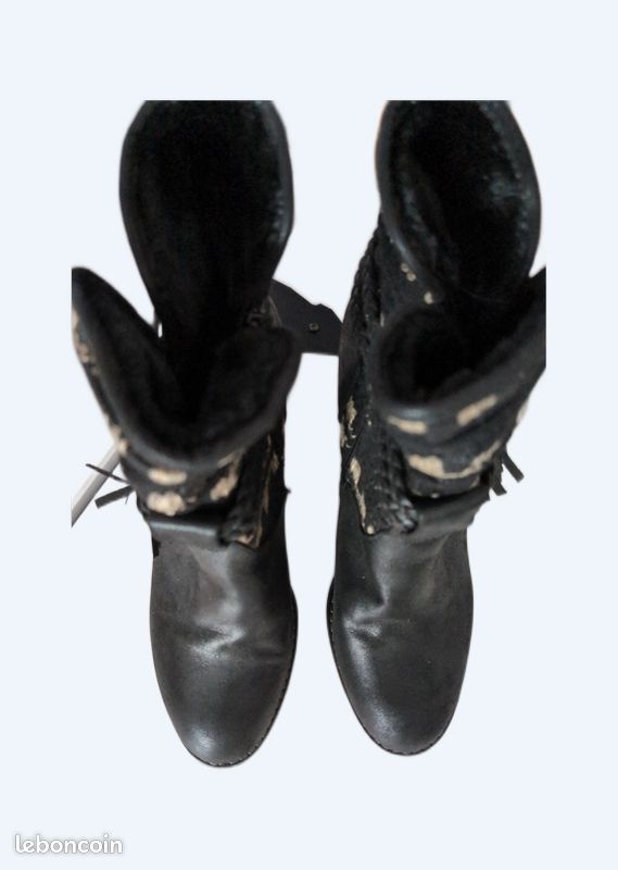 Bottines femme noires (image 1)
