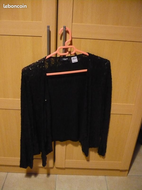 Gilet noir pailleté (image 2)