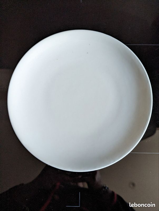 Plat de service à gâteau porcelaine blanche de limoges (image 2)