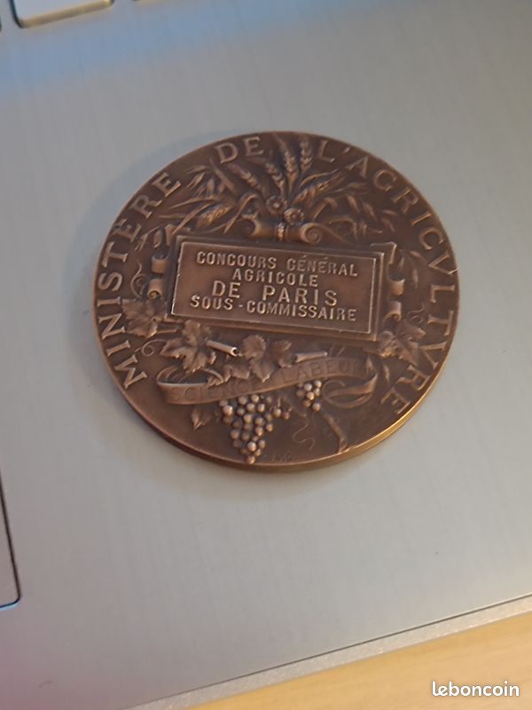 MÉDAILLE DE BRONZE CONCOURS GÉNÉRAL AGRICOLE PARIS 1963 6CM EUR 12,00 - FR