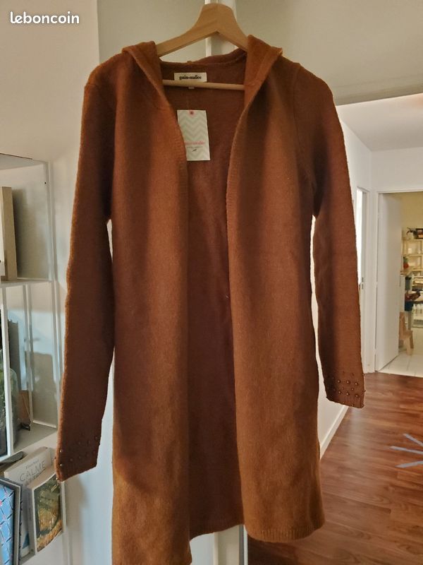 Namkha Gilet Femme Rouille Gilet 