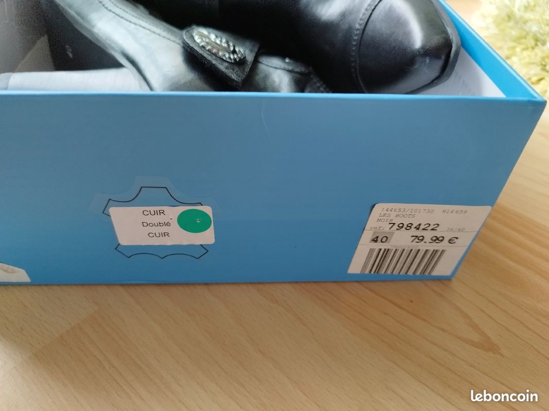 Boots femme noire (image 8)
