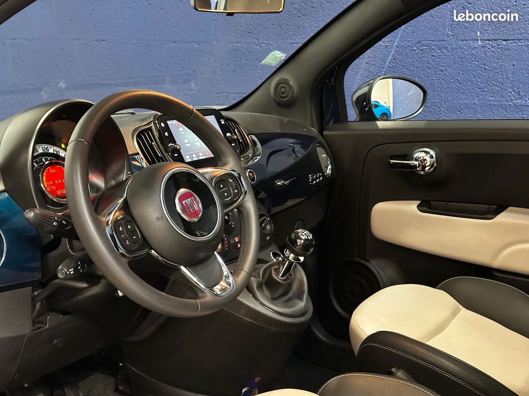 FIAT 500 1.0 Hybrid 70ch Dolcevita - 2022 - Toit Panoramique - Suivi complet - Carplay (image 7)