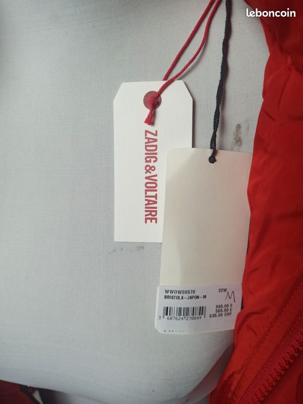 Doudoune mi-longue Zadig Voltaire neuve Vêtements