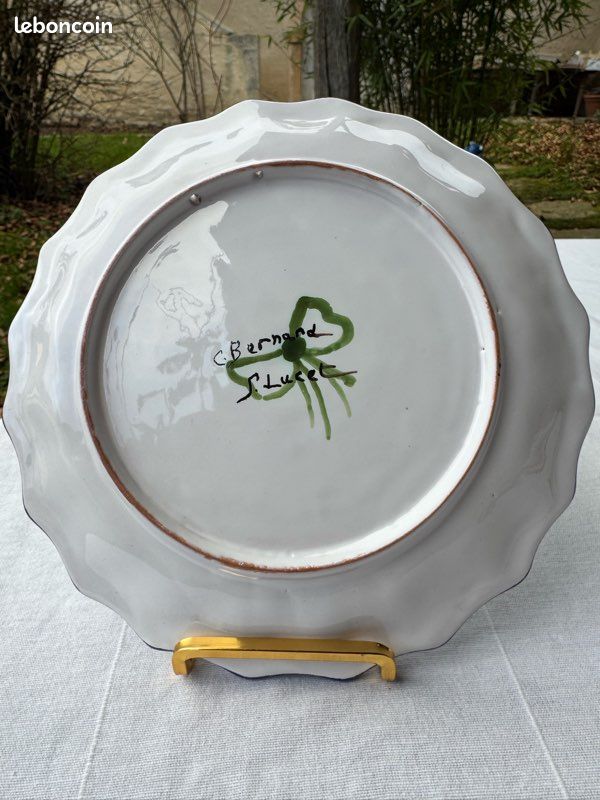 Assiette creuse en porcelaine imprimée Mandala bleu 20 cm - Orca Sénégal