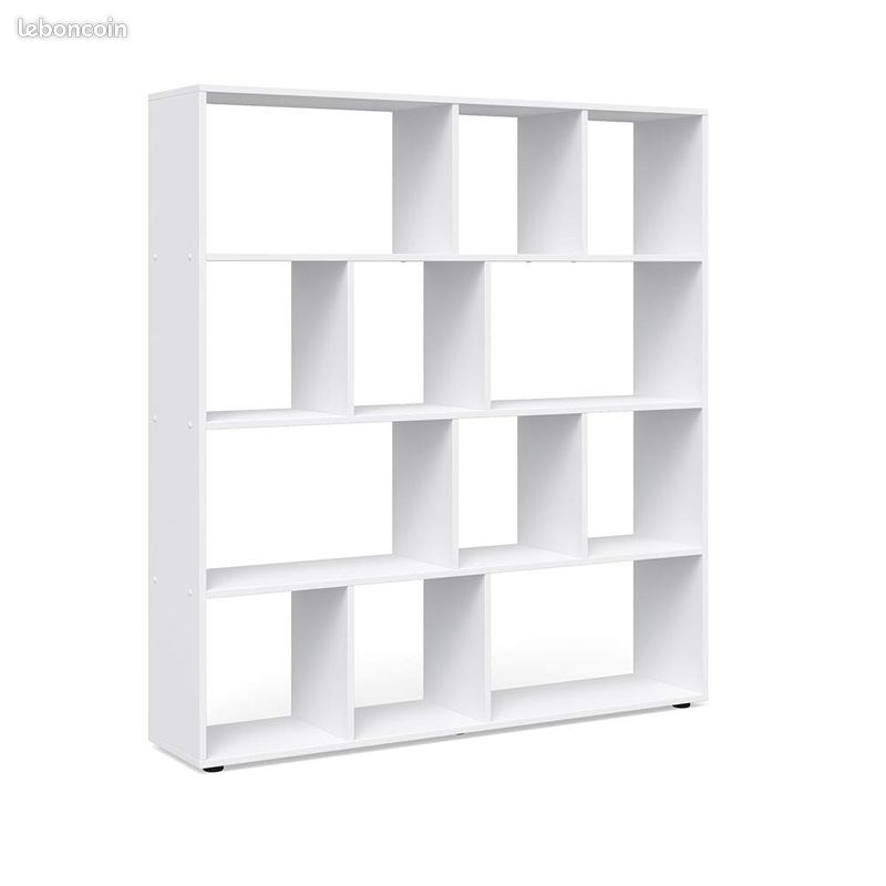 Meuble de Rangement Etagère Bibliothèque Blanche Cube Grande Taille Salon Salle à Manger Chambre Design Moderne Séparation de Pièce (image 1)