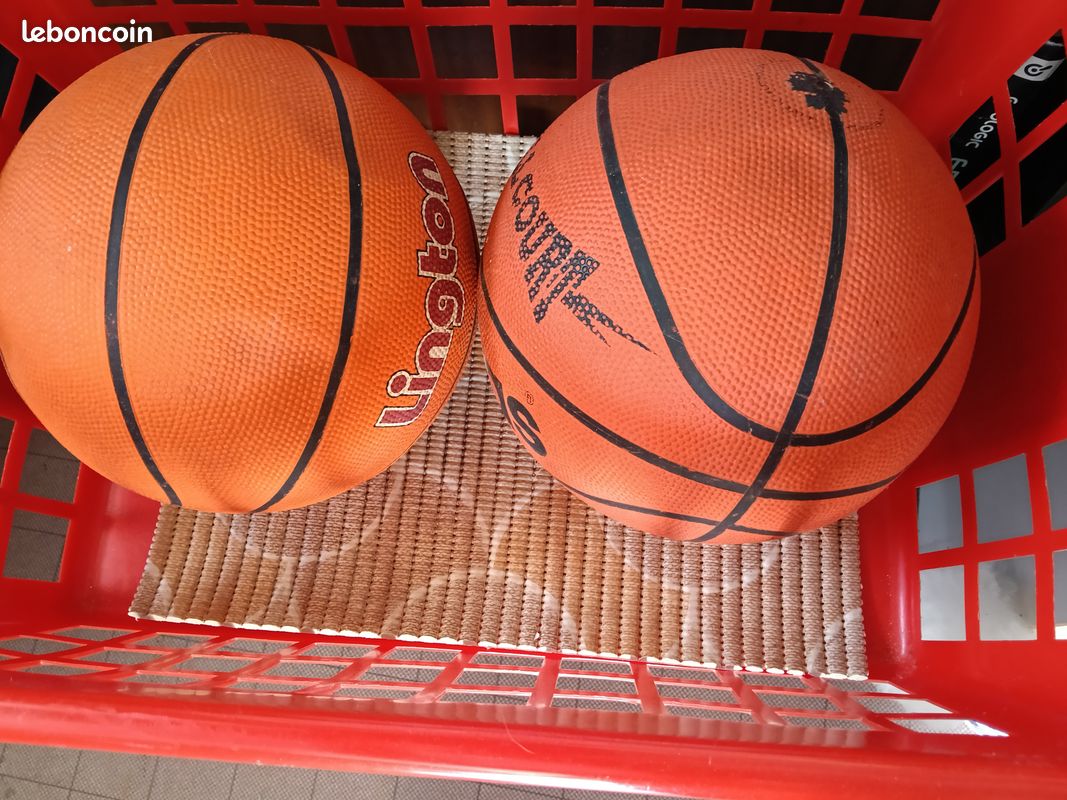 Panier de basket pliant + 2 ballons de basket (image 2)