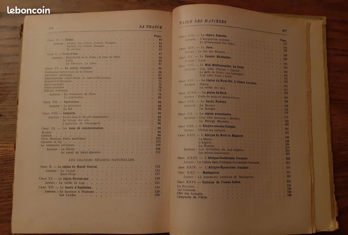 LA GEOGRAPHIE DU BREVET ELEMENTAIRE. ECOLES PRIMAIRES SUPERIEURES ET COURS COMPLEMENTAIRES – Paul Kaeppelin, Maurice Teissier – Hatier 1936 (image 18)