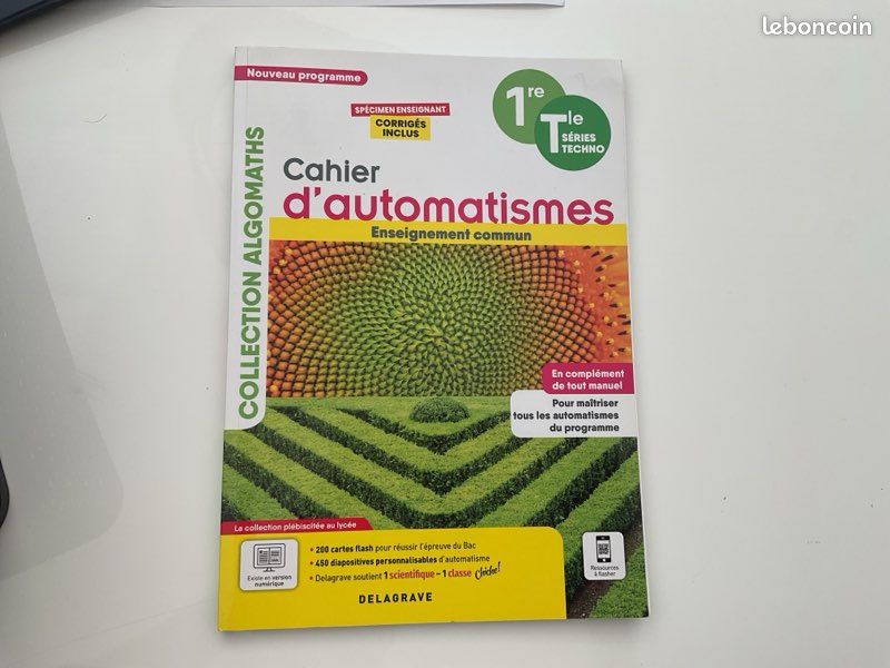 1ere Tle série Techno cahier d’Automatismes Corrigés (image 1)