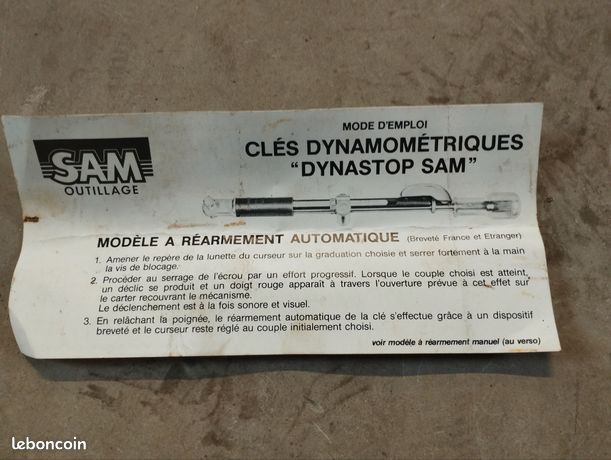 DYSM-... | Clés Dynamométriques DYNASTOP à Réarmement Manuel Pour Embouts Ronds 4998