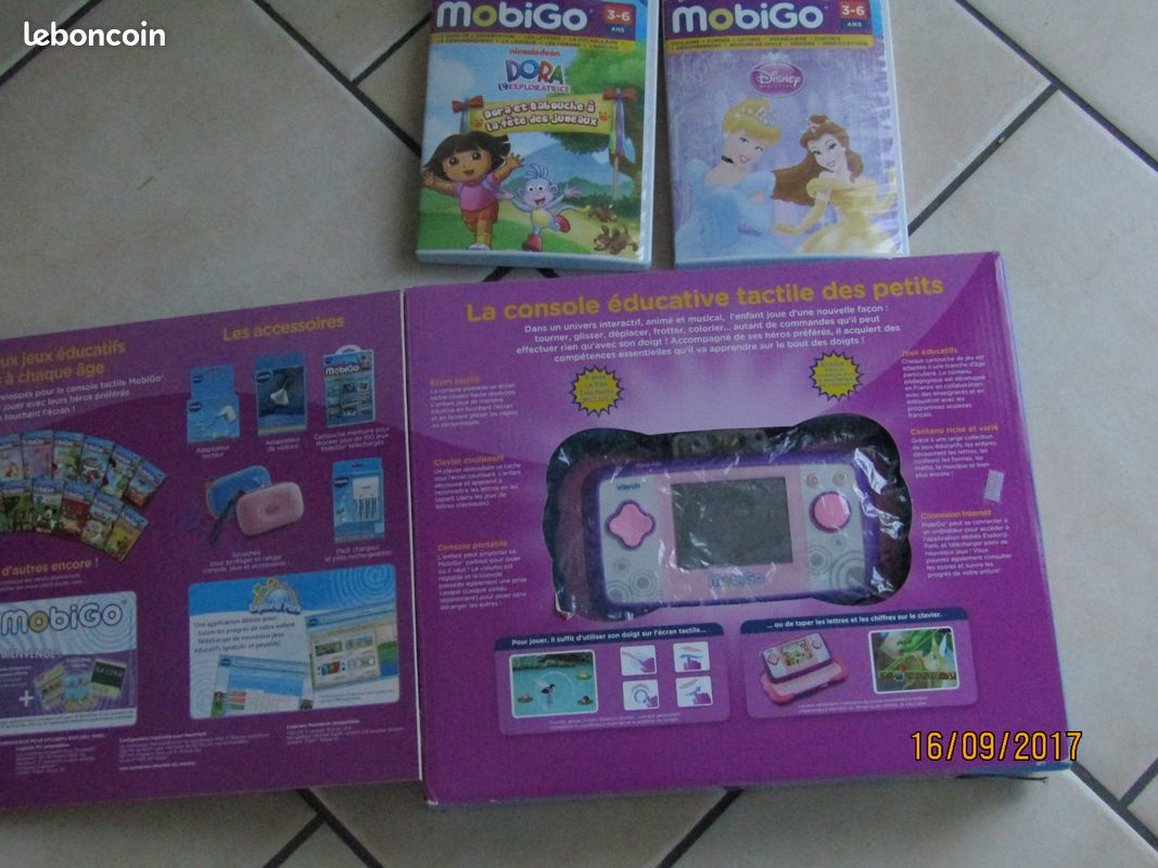 Console mobigo et 3 jeux 3-8 ans (image 2)