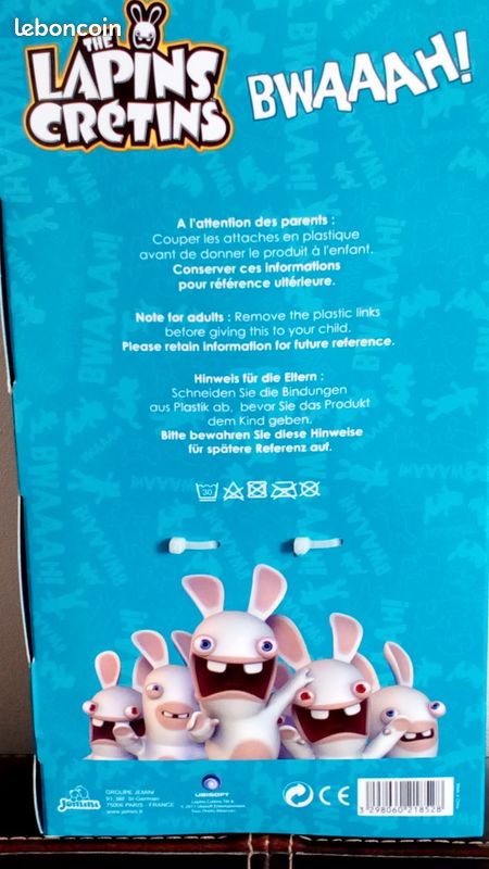 Peluche LAPINS CRÉTINS neuve (image 4)