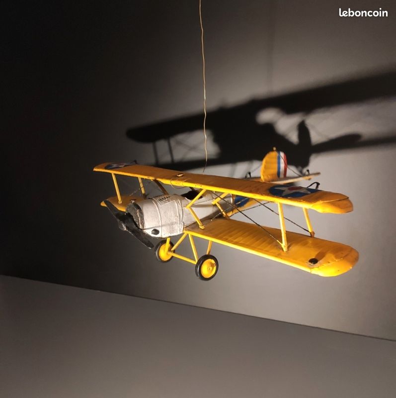 Lot De 3 Avions Vintage En Métal NUOBESTY – Biplan Rétro, Décoration Bureau, Accessoire Photo