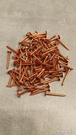 Lot De 10 Clous En Cuivre 8cm - Pour Éliminer Les Racines D'Arbres - Marque Sodial - Neuf