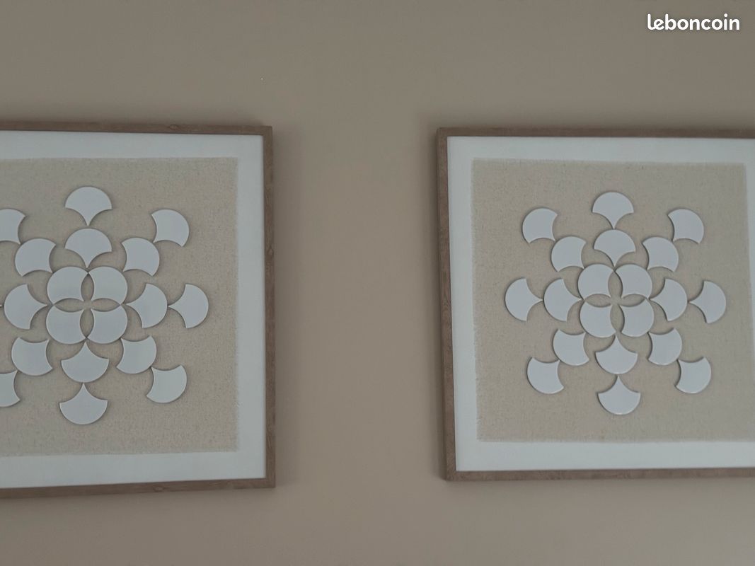 Toile 3D "Houria" Beige, 78x78 cm (image 2)