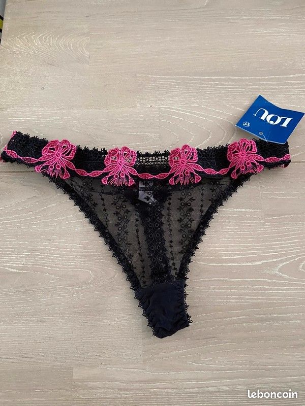 Tanga String Lou Douce Impertinence - Taille FR 42/44 (EU 40/42), Couleur Ivoire, Neuf Avec étiquettes