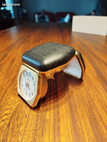 Réveil De Voyage Europa Vintage - Occasion, Fonctionnel, Design Argenté, Parfait Pour Les Déplacements