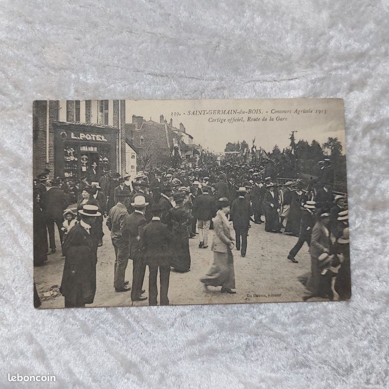 Carte Photo CPA Beauvais 60 – Concours Agricole, Vintage Années 1900