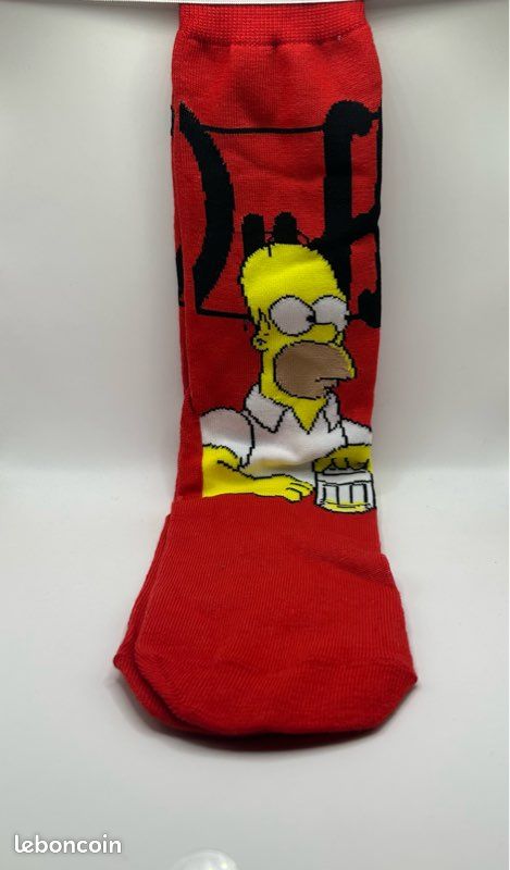 Figurine Les Simpson - Omer (chaînes / Chaussette) - Année 1990 - Hauteur 8,5 Cm - Occasion