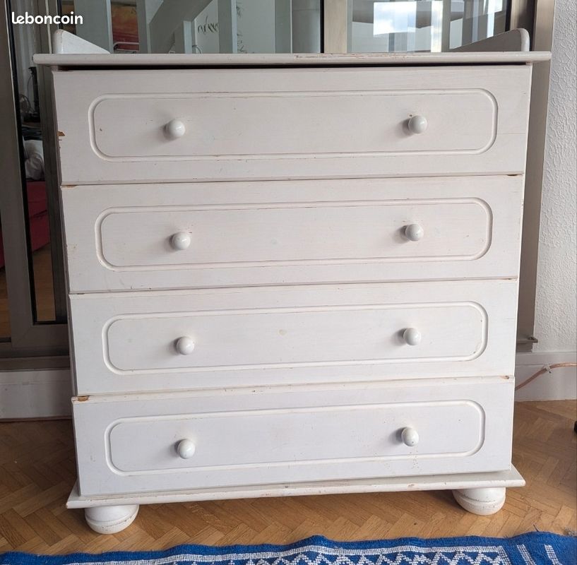 Commode pinolino en bois larg.92 x prof.45 x haut.94 (image 1)