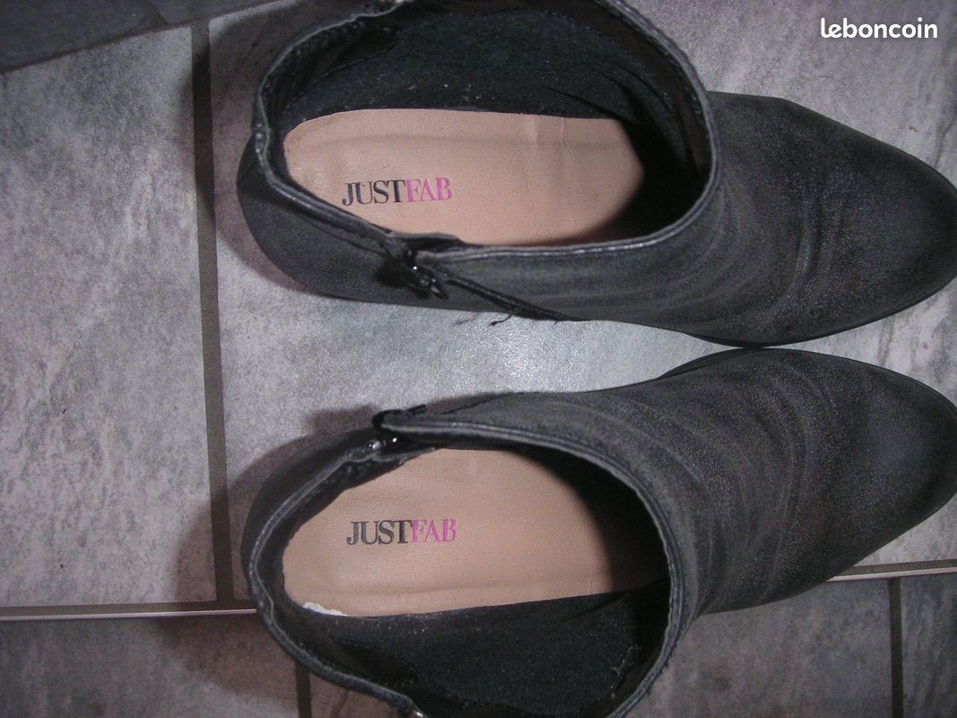 Bottines grises Just Fab (image 2)