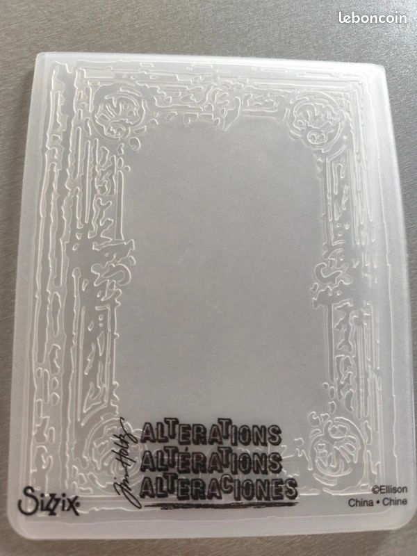 Plaque embossage Sizzix (image 1)