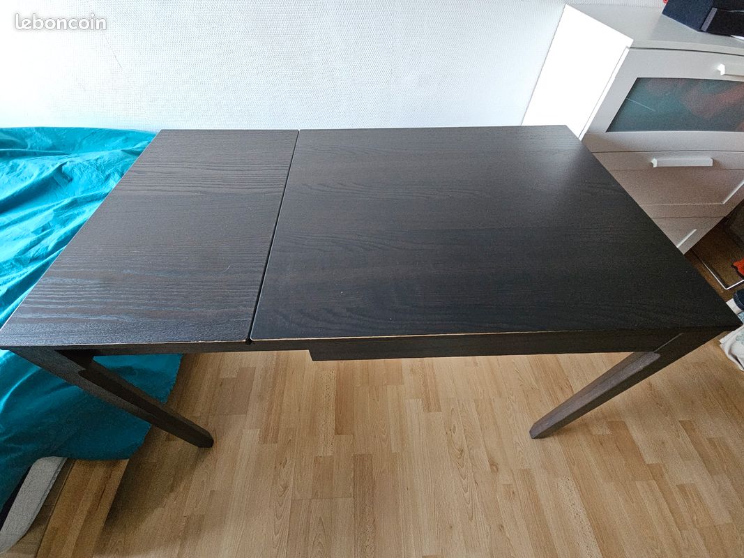 Table Ikea avec rallonge H:75 x L: 80+40 x l:70 (image 2)