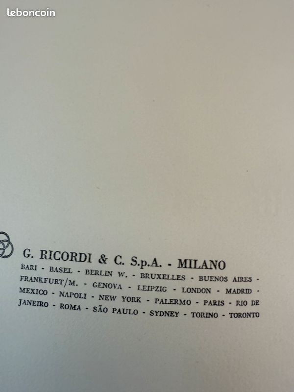 Partition Bellini Norma vintage (image 10)