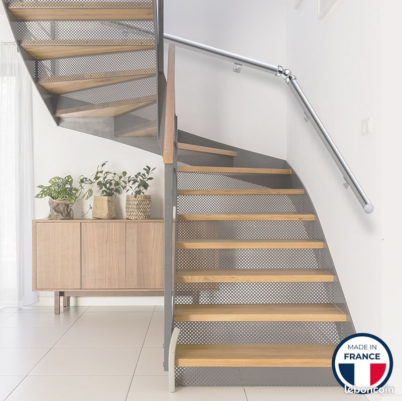 Main courante ronde alu pour escalier et terrasse (image 3)