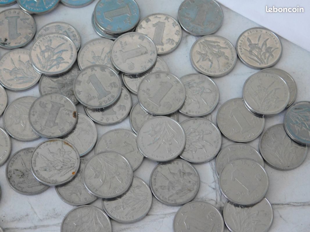 LOT pieces de monnaie CHINE chinoise + 100 YUAN renminbi chinois -  Collection