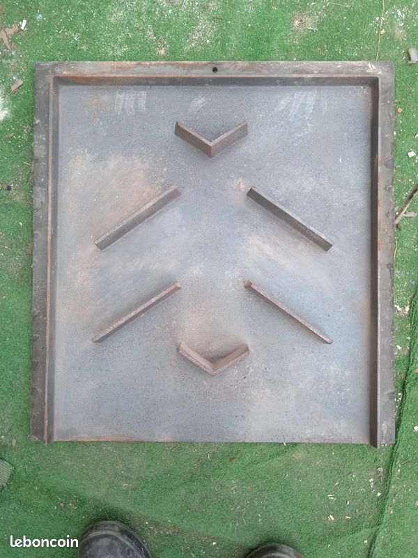 Plaque décorative en fonte et foyer de cheminée avec récupérateur de chaleur pour cheminée (image 3)