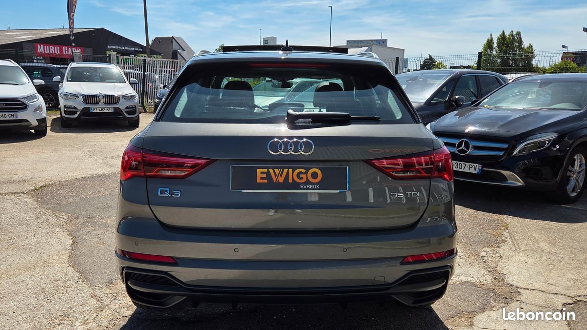 AUDI Q3 2.0 35 TDI 150ch S-LINE S-TRONIC - TOIT PANO - ANDROID AUTO CARPLAY - CUIR - COFFRE ELECTRIQUE (image 5)