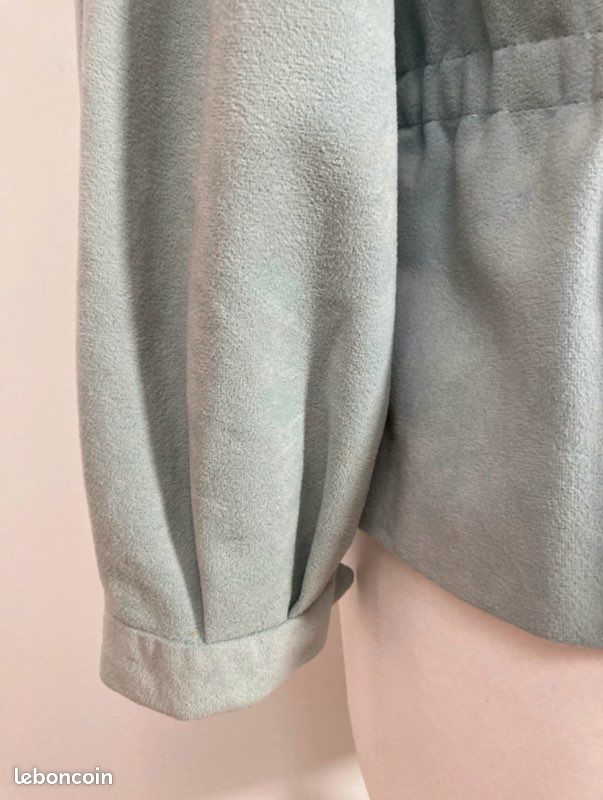 Blazer en velours bleu clair vintage taille S (image 7)