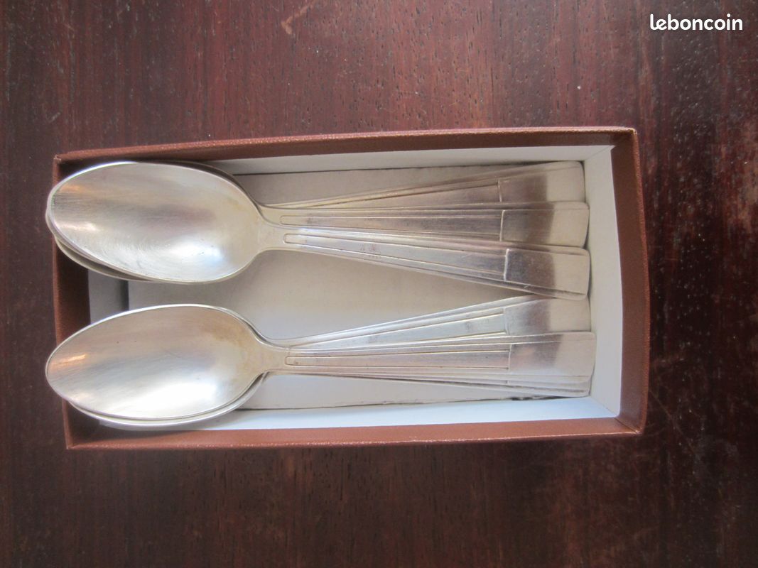 6 CUILLÈRES À moka métal argenté Bruckmann EUR 45,00 - FR
