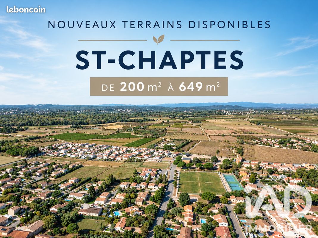 Terrain 649 m² · à Saint-Chaptes · 649 m² · 126 900 €