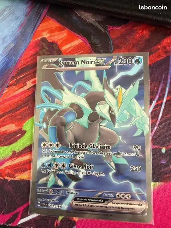 218 191 pokemon card Black Kyurem EX 2024 Surging Sparks #218/191 CGC 9  Far Out Comics RarityUltra Rare Hit Points230 HP Colorless Pokmon TCG Black Kyurem ex