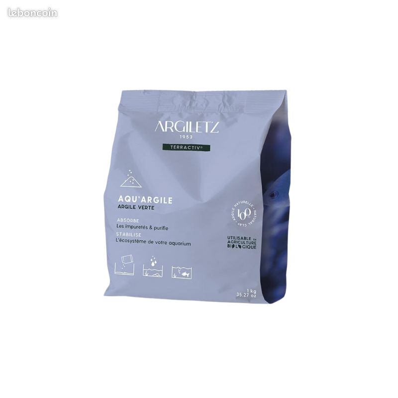 Aqu'argile pour les aquariums - Stabilise l'écosystème & absorbe les impuretés (image 1)