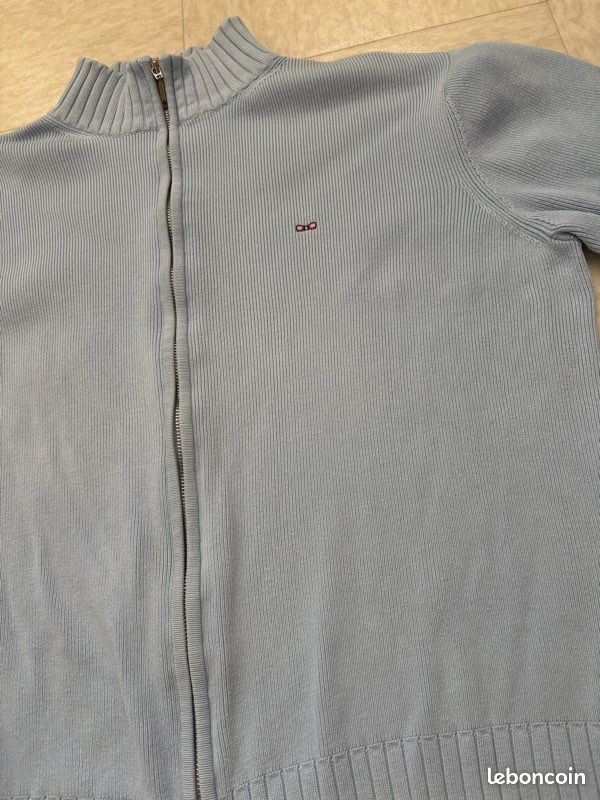 Gilet bleu ciel zippé Eden Park Team - L (image 3)