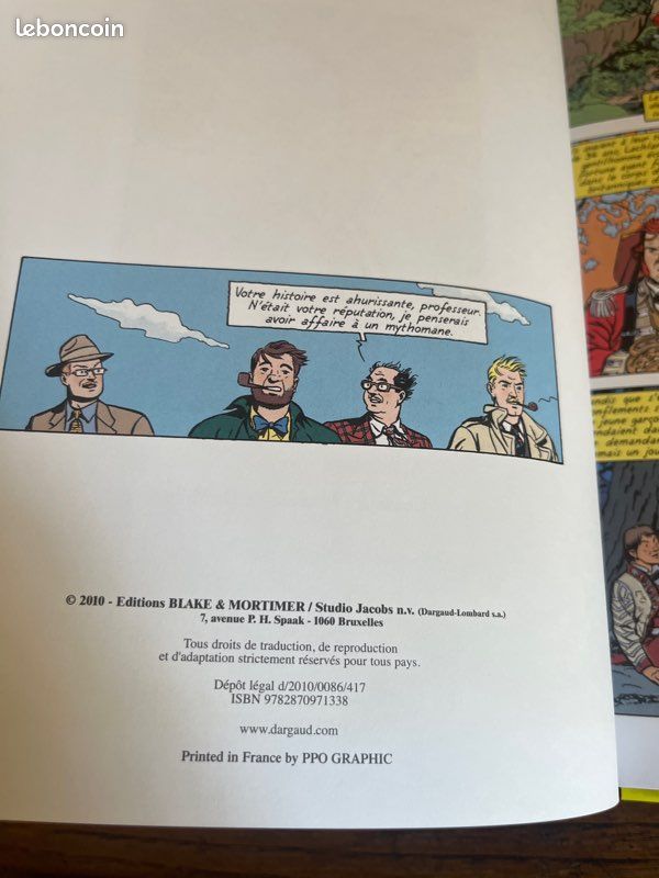 Bd Blake et mortimer, l étrange rendez vous édition toilée (image 3)