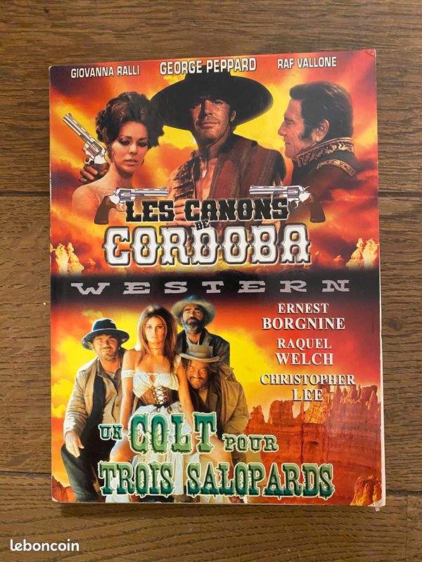 DVD de 2 films westerns classiques Les Canons de Cordoba + Un Colt pour trois salopards (image 1)