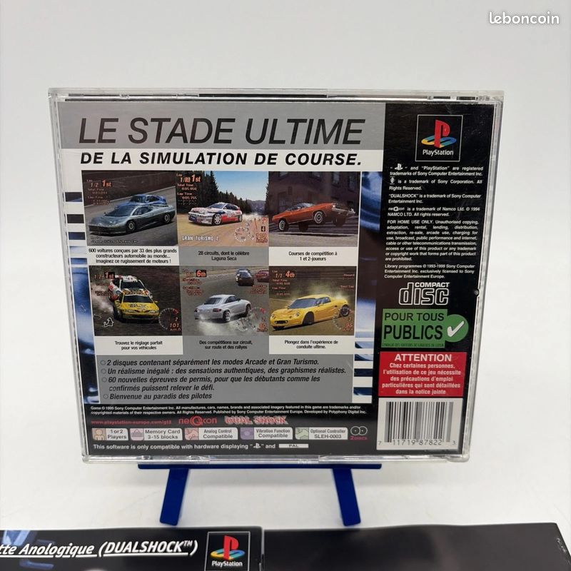 Jeu Gran Turismo Sur PS2 – Polyphony Digital – Sans Notice – Occasion